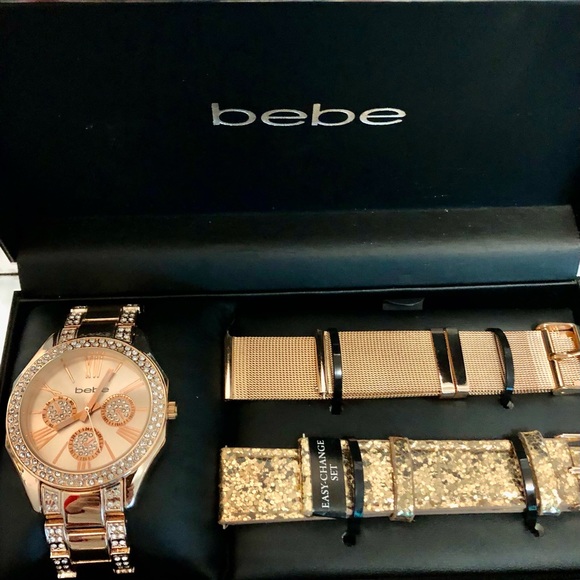 Brand new bebe with interchangeable bracelets.
